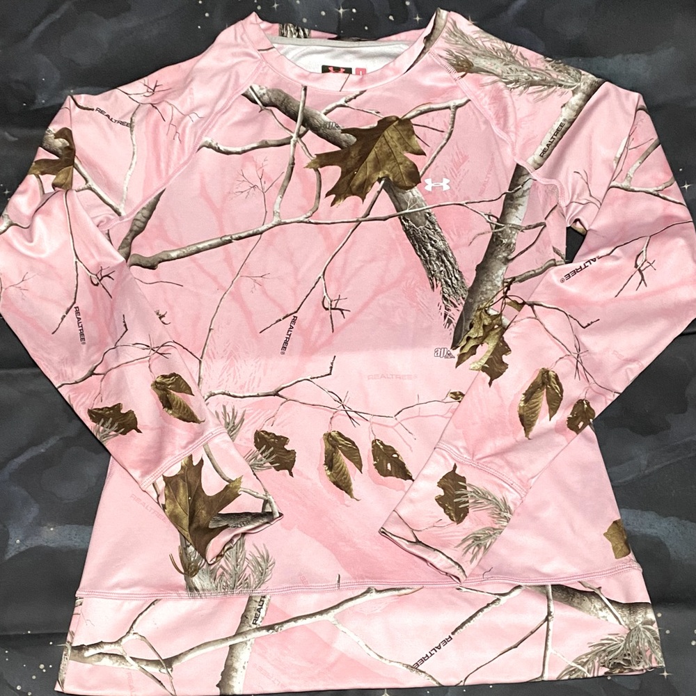 Pink Camo Under Armour Long Sleeve